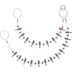 Value Collection - Screw Pitch Gages Threads per Inch Range: 3-3/8 - 85 Pitch Range (mm): 1.50-3.00 - Exact Tool & Supply