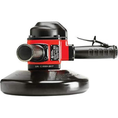 Chicago Pneumatic - 9" Wheel Diam, 8,500 RPM, Pneumatic Angle & Disc Grinder - 5/8-11 Spindle, 70 CFM, Side Exhaust - Exact Tool & Supply