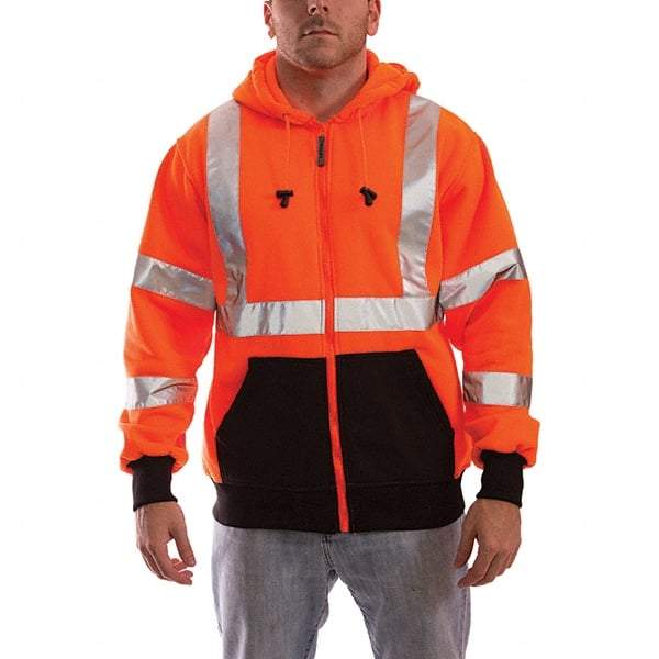 Tingley - Size XL Jacket - High Visbility Orange, Polyester, Zipper Closure, 48 to 50" Chest - Exact Tool & Supply