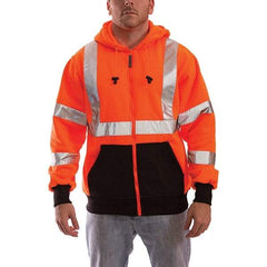Tingley - Size XL Jacket - High Visbility Orange, Polyester, Zipper Closure, 48 to 50" Chest - Exact Tool & Supply