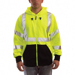 Tingley - Size 5XL Jacket - High Visbility Lime, Polyester, Zipper Closure, 64 to 66" Chest - Exact Tool & Supply