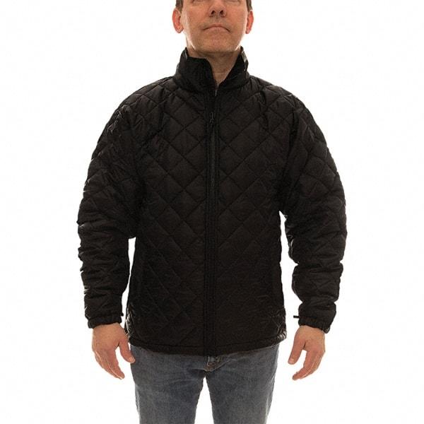 Tingley - Size S Jacket - Black, Polyester, Zipper Closure, 36 to 38" Chest - Exact Tool & Supply