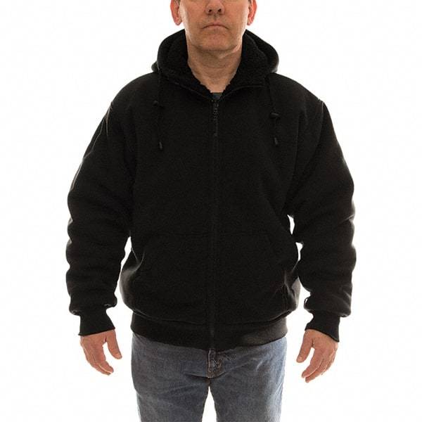 Tingley - Size S Jacket - Black, Polyester & Cotton, Zipper Closure, 36 to 38" Chest - Exact Tool & Supply