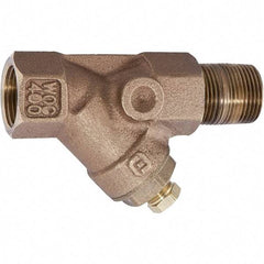 Watts - 1/4 to 1/2" Fit, Strainer - Brass - Exact Tool & Supply
