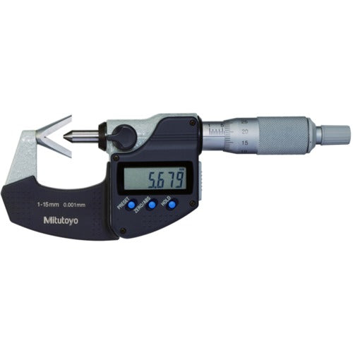 ‎.4 - 1 INCH V-ANVIL MIC 3-FLUTE - Exact Tool & Supply