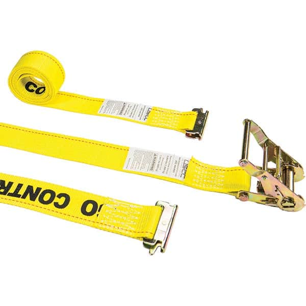 US Cargo Control - Slings & Tiedowns (Load-Rated) Type: Ratchet Tie Down Width (Inch): 2 - Exact Tool & Supply