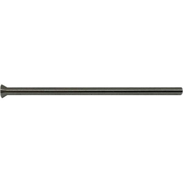 Gibraltar - 0.164" Pin Diam, 0.2952" Head Diam x 0.2066" Head Height, 2-1/2" OAL, Conical Pin - High Speed Steel - Exact Tool & Supply