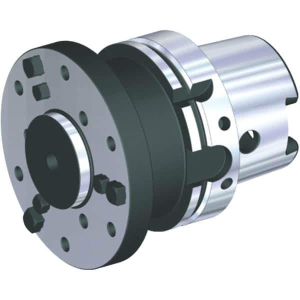 Kennametal - HSK125A Taper Shank 50mm Pilot Diam Shell Mill Holder - 80mm Flange to Nose End Projection, 118mm Nose Diam - Exact Tool & Supply