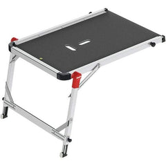 Hailo - Platform Ladder - Black/Alunimum, Use with All Ladders - Exact Tool & Supply