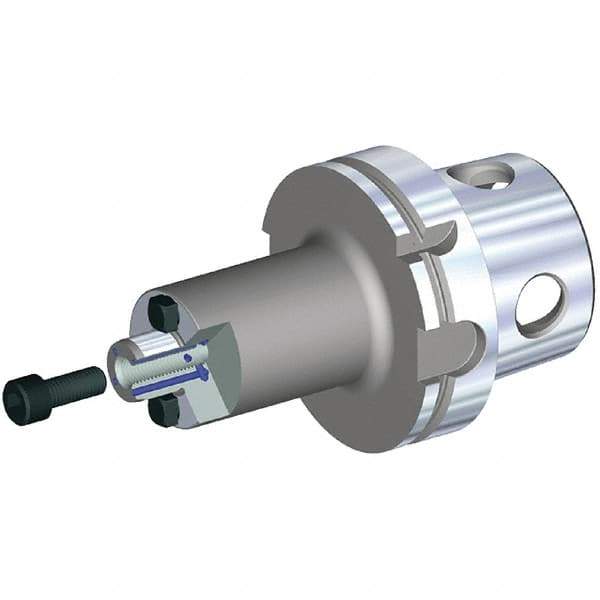 Kennametal - KM4X63 2-1/2" Shank Diam Taper Shank 22mm Hole End Mill Holder/Adapter - 49mm Nose Diam, 50mm Projection, Through Coolant - Exact Tool & Supply