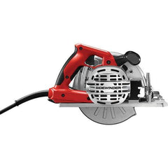 Skilsaw - 15 Amps, 7-1/4" Blade Diam, 5,300 RPM, Electric Circular Saw - 120 Volts, 10' Cord Length, 5/8" Arbor Hole, Left Blade - Exact Tool & Supply