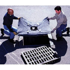 UltraTech - 4' Long x 3' Wide, Ultra X-TEX Drain Guard - Black, Use for Stormwater/Construction Compliance - Exact Tool & Supply