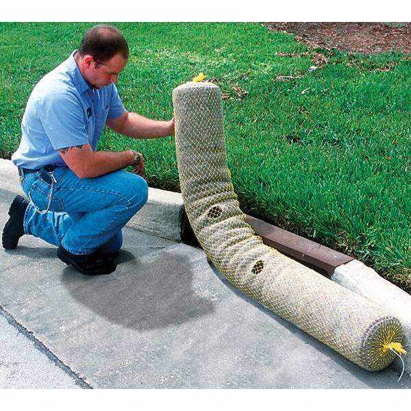 UltraTech - 10' Long x 8' Wide, Polypropylene Grate Guard - 9" Diam, Black, Use for Stormwater/Construction Compliance - Exact Tool & Supply