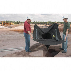 UltraTech - 5' Long x 5' Wide, Nonwoven Polypropylene Geotextile Drain Guard - Black, Use for Stormwater/Construction Compliance - Exact Tool & Supply