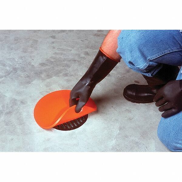 UltraTech - 3-1/2' Long x 35' Wide, Polyurethane/Mesh Drain Seal - 42" Diam, Orange, Use for Spill Response - Exact Tool & Supply