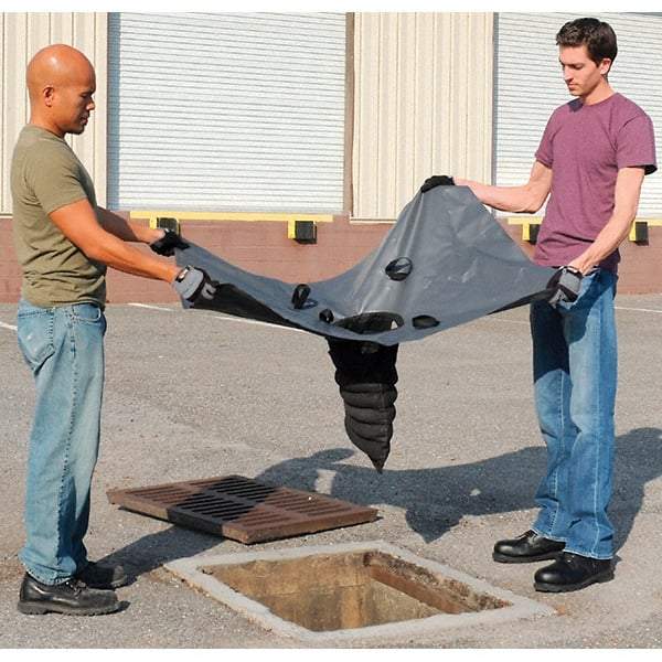 UltraTech - 4' Long x 3' Wide, Nonwoven Polypropylene Geotextile/PVC Drain Guard - Black, Use for Stormwater/Construction Compliance - Exact Tool & Supply