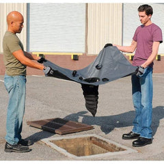 UltraTech - 4' Long x 3' Wide, Nonwoven Polypropylene Geotextile/PVC Drain Guard - Black, Use for Stormwater/Construction Compliance - Exact Tool & Supply