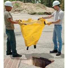 UltraTech - 4' Long x 2' Wide, Polypropylene Drain Guard - Yellow, Use for Stormwater/Construction Compliance - Exact Tool & Supply