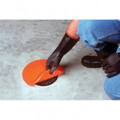 UltraTech - 1' Long x 1' Wide, Polyurethane/Mesh Drain Seal - 12" Diam, Orange, Use for Spill Response - Exact Tool & Supply