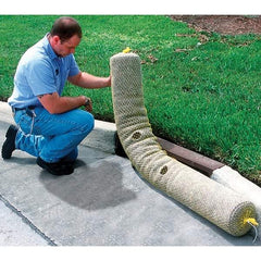 UltraTech - 8' Long x 8' Wide, Polypropylene Grate Guard - 9" Diam, Black, Use for Stormwater/Construction Compliance - Exact Tool & Supply