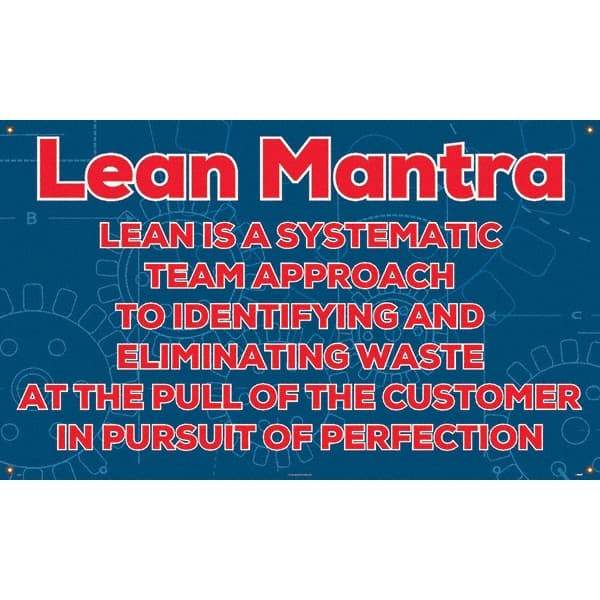 NMC - Banners Message Type: Safety Reinforcement & Motivational Legend: Lean Mantra - Exact Tool & Supply