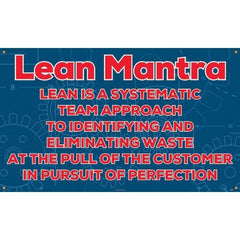 NMC - Banners Message Type: Safety Reinforcement & Motivational Legend: Lean Mantra - Exact Tool & Supply