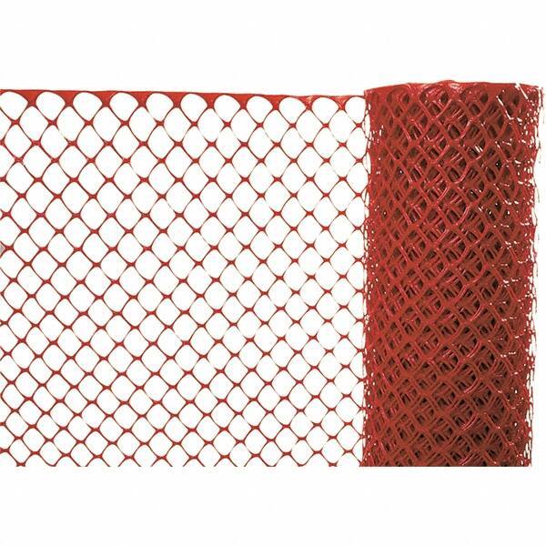 PRO-SAFE - 100' Long x 4' High, Orange Reusable Safety Fence - Exact Tool & Supply
