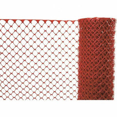 PRO-SAFE - 100' Long x 4' High, Orange Reusable Safety Fence - Exact Tool & Supply