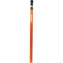 PRO-SAFE - 8' High, Traffic Sign Mounting Hardware - Steel, Compatible with 114" High x 18" Wide Signs, Orange - Exact Tool & Supply