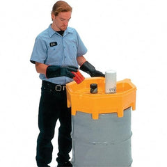 UltraTech - 9" High x 28" Diam, Polyethylene, Funnel - 5 Gal Drum/Pail Capacity - Exact Tool & Supply
