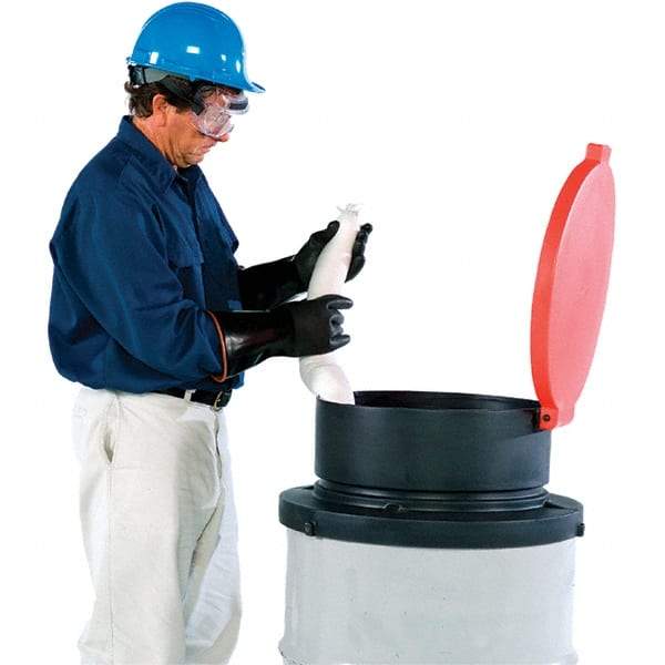UltraTech - 11" High x 24-1/2" Diam, Polyethylene, Open Head Funnel - 5 Gal Drum/Pail Capacity - Exact Tool & Supply