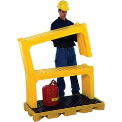 UltraTech - 4' Long x 1.2' Wide x 24" High, Spill Containment Stacking Shelf - Compatible with Spill Pallets & Decks - Exact Tool & Supply