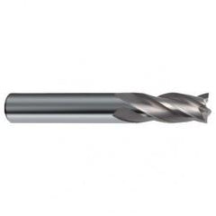 31/64 Dia. x 3 Overall Length 4-Flute Square End Solid Carbide SE End Mill-Round Shank-Center Cut-Uncoated - Exact Tool & Supply