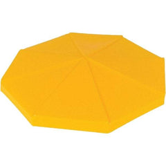 UltraTech - 3-1/2" High x 25" Diam, Polyethylene, Manual Closing Funnel Cover - Exact Tool & Supply