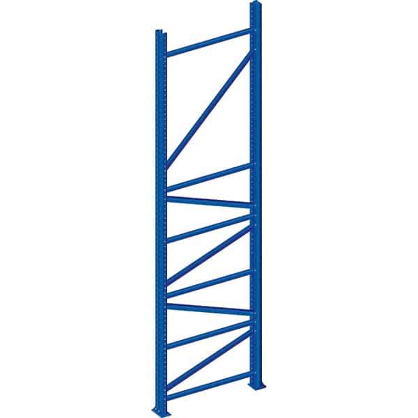 Interlake Mecalux - 20,867 Lb Capacity Heavy-Duty Framing Upright - 192" High x 42" Deep, Blue - Exact Tool & Supply