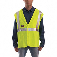 Tingley - Size 2X/3XL Flame Resistant/Retardant Lime Solid General Purpose Vest - 52 to 58" Chest - Exact Tool & Supply