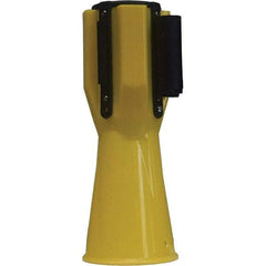 PRO-SAFE - 3-1/2" Wide x 9" High Styrene Barrier Tape - 0.5 Lb, Yellow - Exact Tool & Supply