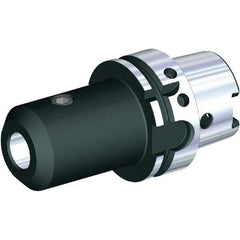 Kennametal - HSK125A 4.9" Shank Diam Taper Shank 2-1/2" Hole End Mill Holder/Adapter - 5" Nose Diam, 6" Projection, Through Coolant - Exact Tool & Supply