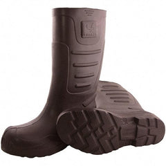 Tingley - Unisex (Men's 6, Women's 8) Medium Width Plain Knee Boots - Brown, EVA Upper, EVA Outsole, EVA Liner 15" High, Pull-On - Exact Tool & Supply
