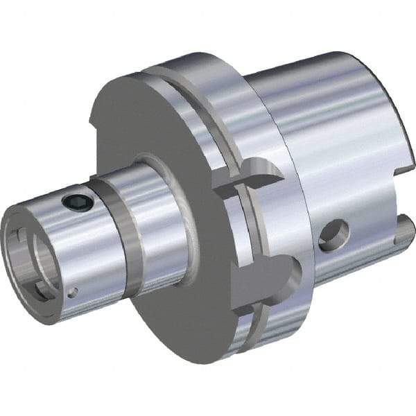 Kennametal - HSK125A Taper, Modular Tool Holding System Adapter - 100mm Projection, 62.98mm Body Diam, 163mm OAL, Through Coolant - Exact Tool & Supply
