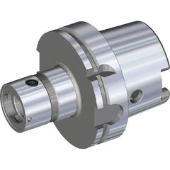 Kennametal - HSK125A Taper, Modular Tool Holding System Adapter - 100mm Projection, 62.98mm Body Diam, 163mm OAL, Through Coolant - Exact Tool & Supply