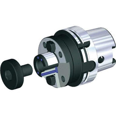 Kennametal - HSK125A Taper Shank 27mm Pilot Diam Shell Mill Holder - 55mm Flange to Nose End Projection, 60mm Nose Diam - Exact Tool & Supply