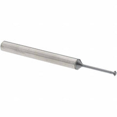Accupro - 1/16° 1/16" Cut Diam, 0.031" Cut Width, 1/8" Shank, Solid Carbide Double-Angle Cutter - Exact Tool & Supply