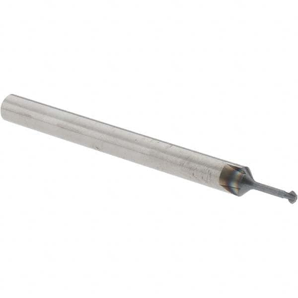 Accupro - 1/16° 1/16" Cut Diam, 0.031" Cut Width, 1/8" Shank, Solid Carbide Double-Angle Cutter - Exact Tool & Supply