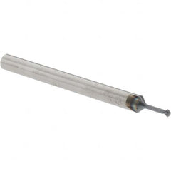 Accupro - 1/16° 1/16" Cut Diam, 0.031" Cut Width, 1/8" Shank, Solid Carbide Double-Angle Cutter - Exact Tool & Supply
