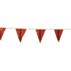PRO-SAFE - Pennants Color: Red Overall Length (Feet): 60.00 - Exact Tool & Supply