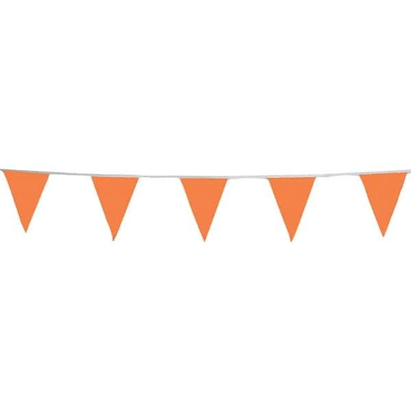 PRO-SAFE - Pennants Color: Orange Overall Length (Feet): 60.00 - Exact Tool & Supply