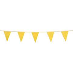 PRO-SAFE - Pennants Color: Yellow Overall Length (Feet): 100.00 - Exact Tool & Supply