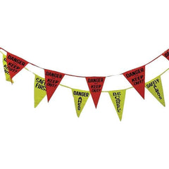 PRO-SAFE - Pennants Color: Red/Yellow Overall Length (Feet): 60.00 - Exact Tool & Supply