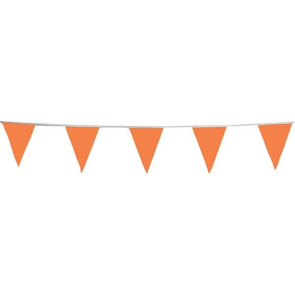 PRO-SAFE - Pennants Color: Orange Overall Length (Feet): 100.00 - Exact Tool & Supply